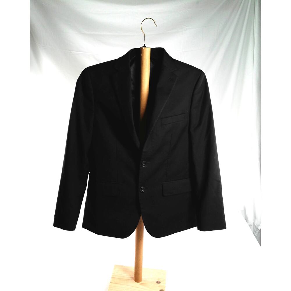 Class Club Boys Black Stretch Modern Fit Blazer Jacket Size 14 Formal Dress Coat